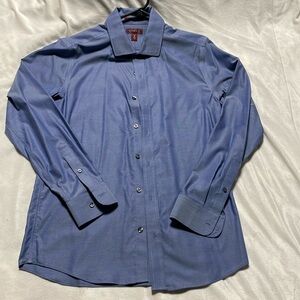 Men’s light blue dress shirt, size small slim fit